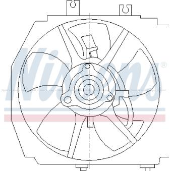 Ventilateur, refroidissement du moteur NISSENS 85381 pour MAZDA 323 1.9 16V - 114cv