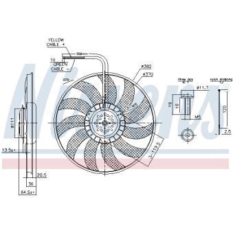 Ventilateur, refroidissement du moteur NISSENS OEM 8E0959455