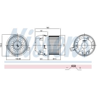Pulseur d'air habitacle NISSENS 87677 Pulseur d'air habitacle NISSENS 87677