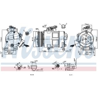 Compresseur, climatisation NISSENS [890249]