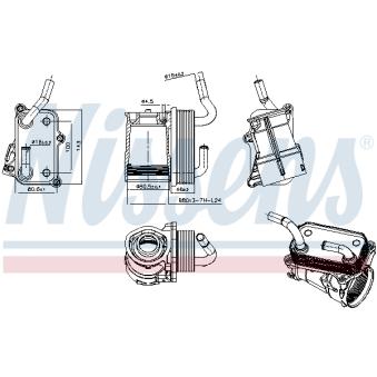 Boîtier, filtre à huile NISSENS OEM 1121880401