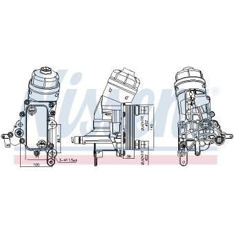 Boîtier, filtre à huile NISSENS [91343]