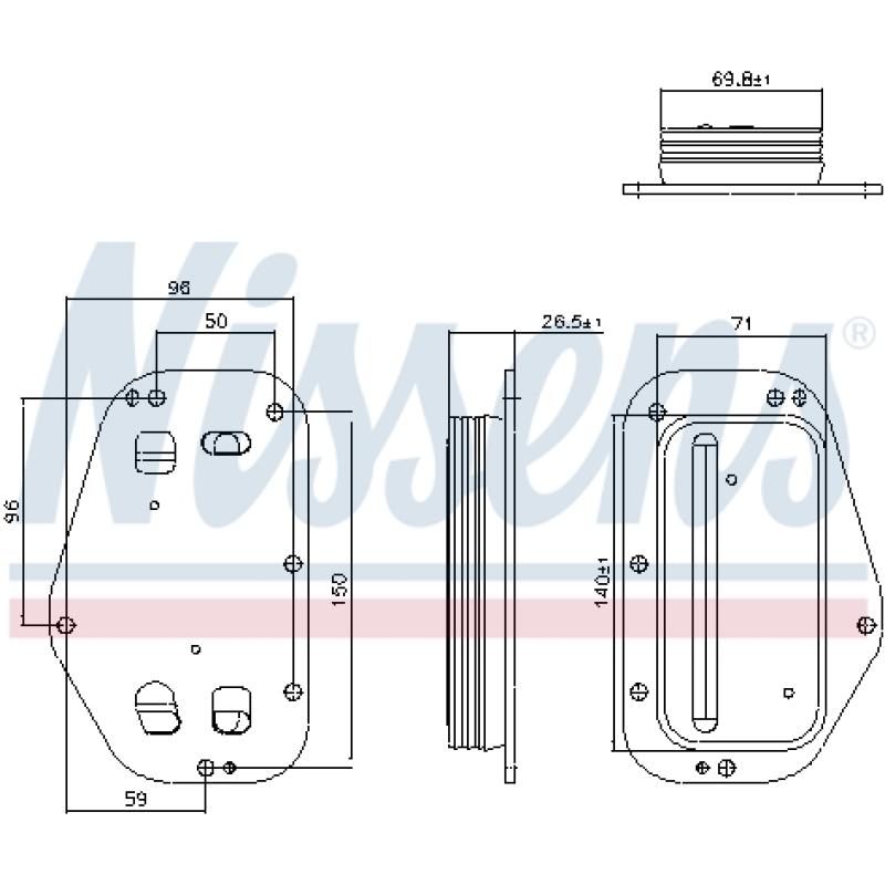 Radiateur d'huile NISSENS 91360 - Visuel 1