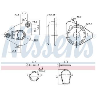 Radiateur d'huile NISSENS 91362 pour LEXUS ES 200 - 150cv