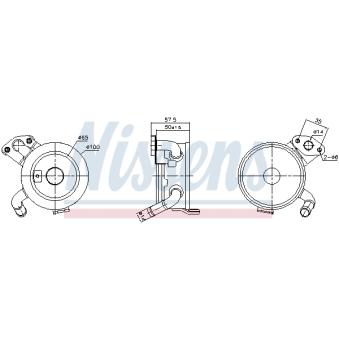 Radiateur d'huile NISSENS 91379 pour LEXUS RX 450h AWD - 299cv