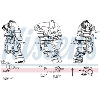Turbocompresseur, suralimentation NISSENS OEM A6510906380