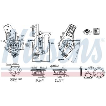Turbocompresseur, suralimentation NISSENS [93969]