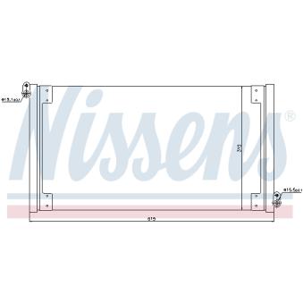 Condenseur, climatisation NISSENS 940025