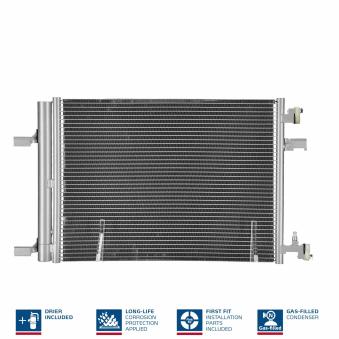 Condenseur, climatisation NISSENS 940134 pour MITSUBISHI SIGMA 1.7 CDTI - 110cv