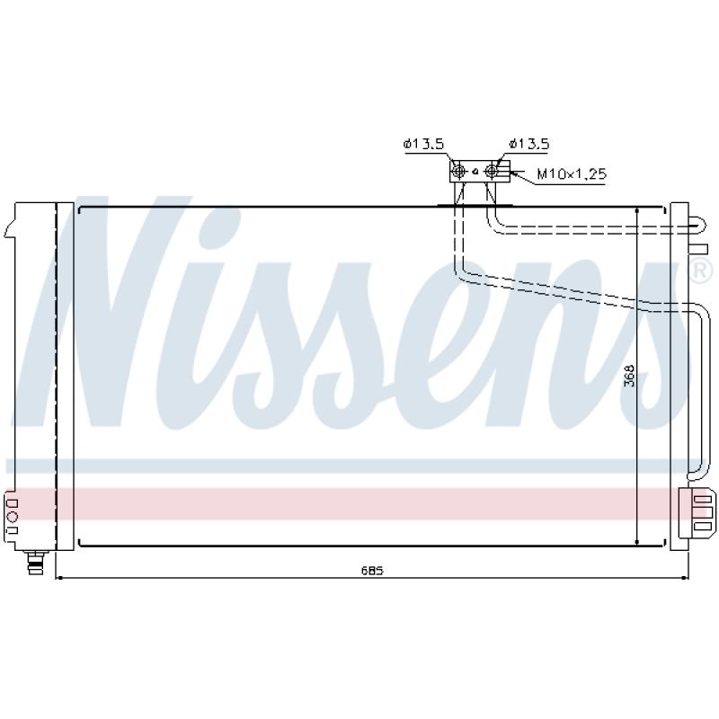 Condenseur, climatisation NISSENS 940145 - Visuel 2
