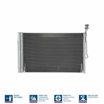 Condenseur, climatisation NISSENS 940157 pour PORSCHE CAYENNE 4.8 Turbo S - 550cv