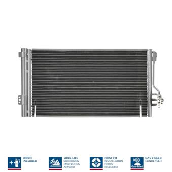 Condenseur, climatisation NISSENS 940178 pour MERCEDES-BENZ VITO 120 CDI - 204cv
