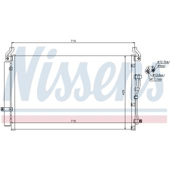 Condenseur, climatisation NISSENS OEM 976063J100
