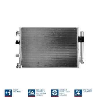 Condenseur, climatisation NISSENS 940222 pour MERCEDES-BENZ CLASSE E 1.0 EcoBoost - 100cv