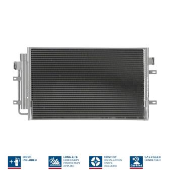 Condenseur, climatisation NISSENS 940431 pour IVECO DAILY 45C/E. 50C/E - 109cv