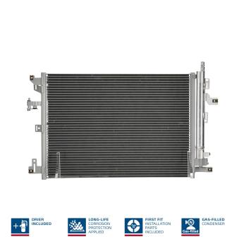 Condenseur, climatisation NISSENS 940830 pour VOLVO XC90 V8 AWD - 316cv
