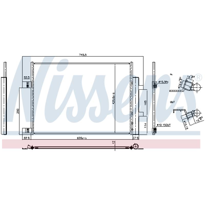Condenseur, climatisation NISSENS 941008 - Visuel 1