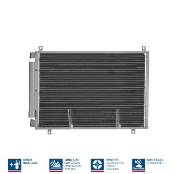 Condenseur, climatisation NISSENS 941106 pour SUZUKI BALENO 1.0 - 112cv