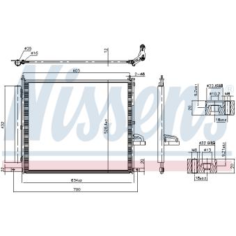Condenseur, climatisation NISSENS [941388]