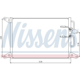 Condenseur, climatisation NISSENS OEM 46440250 Condenseur, climatisation NISSENS OEM 46440250