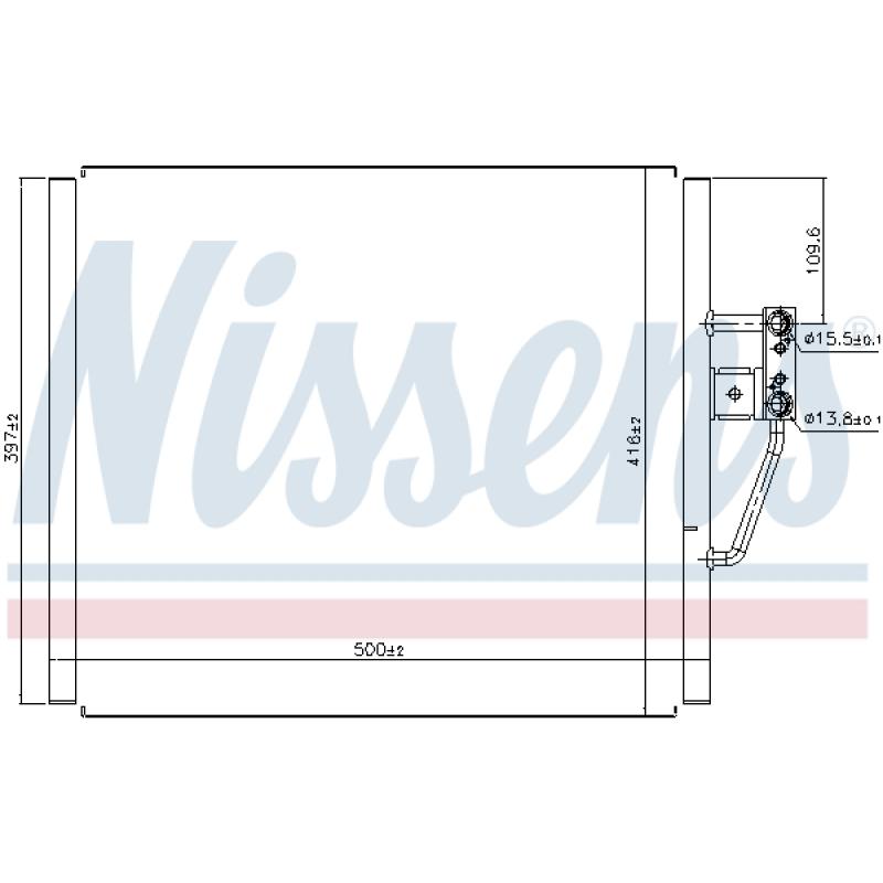 Condenseur, climatisation NISSENS 94529 - Visuel 2
