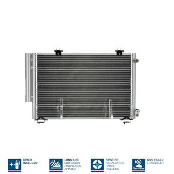 Condenseur, climatisation NISSENS 94581 pour TOYOTA YARIS 1.5 - 106cv