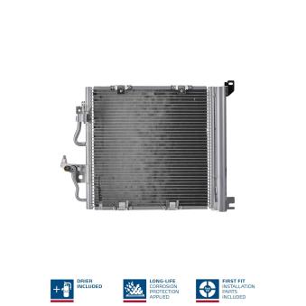 Condenseur, climatisation NISSENS 94768 pour MAZDA 3 1.7 CDTI - 110cv