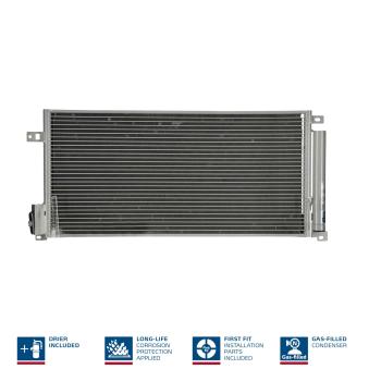 Condenseur, climatisation NISSENS 94899 pour LANCIA DELTA 1.9 Multijet - 190cv