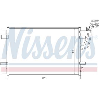 Condenseur, climatisation NISSENS OEM 976062L700FFF Condenseur, climatisation NISSENS OEM 976062L700FFF
