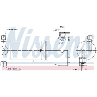Filtre déshydratant, climatisation NISSENS [95120]