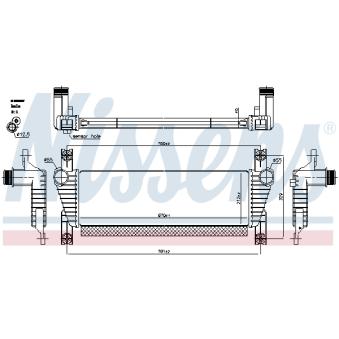Intercooler, échangeur NISSENS OEM 1725624
