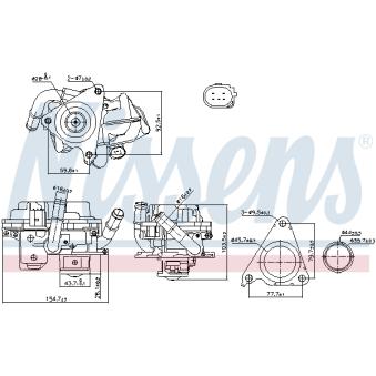 Vanne EGR NISSENS 98379 pour BMW X6 1.6 TDI - 110cv