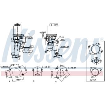 Vanne EGR NISSENS OEM 98060796