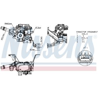 Module-EGR NISSENS 98534 pour OPEL KADETT 1.6 BlueHDi 95 - 95cv