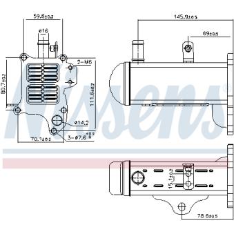 Radiateur, réaspiration des gaz d'échappement NISSENS OEM 1811180KA1