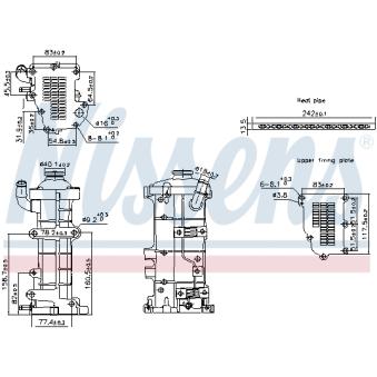 Radiateur, réaspiration des gaz d'échappement NISSENS [989503]