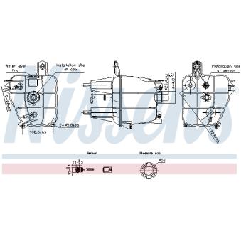 Vase d'expansion, liquide de refroidissement NISSENS [996241]