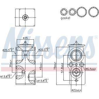 Détendeur, climatisation NISSENS [999421]