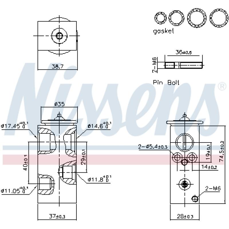 Détendeur, climatisation NISSENS 999456 - Visuel 1