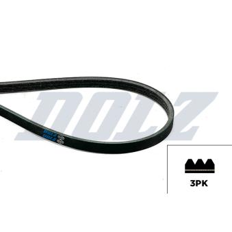 Courroie trapézoïdale à nervures DOLZ [05KD3PK852E]