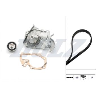 Pompe à eau + kit de courroie de distribution DOLZ [KD018]