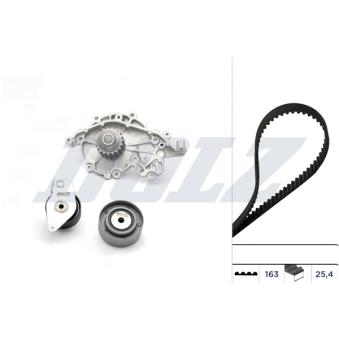 Pompe à eau + kit de courroie de distribution DOLZ [KD019]