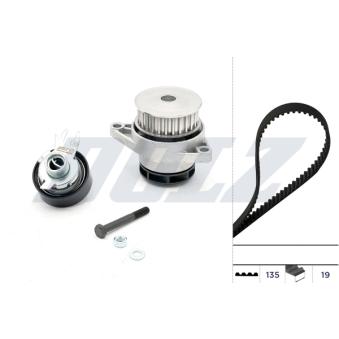 Pompe à eau + kit de courroie de distribution DOLZ [KD031]