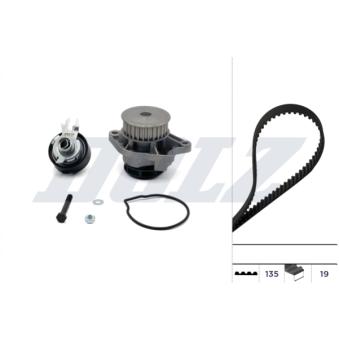 Pompe à eau + kit de courroie de distribution DOLZ [KD053]