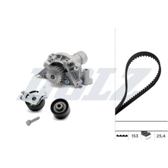 Pompe à eau + kit de courroie de distribution DOLZ KD056 pour MERCEDES-BENZ CITAN 2.0 - 136cv