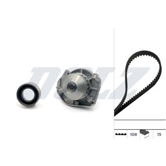 Pompe à eau + kit de courroie de distribution DOLZ [KD088]