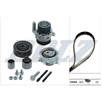Pompe à eau + kit de courroie de distribution DOLZ KD100 pour ROVER STREETWISE 2.0 TDI 4motion - 110cv