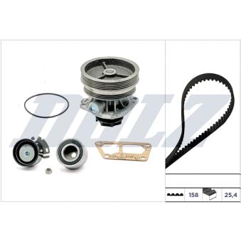 Pompe à eau + kit de courroie de distribution DOLZ KD126 pour OPEL INSIGNIA 1.6 16V - 103cv