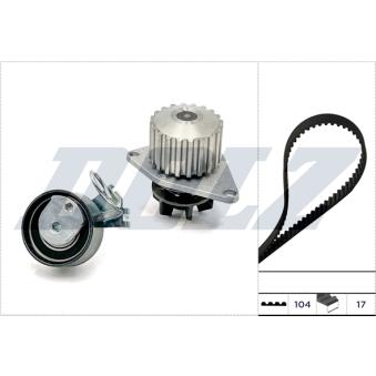 Pompe à eau + kit de courroie de distribution DOLZ KD134 pour CITROEN BERLINGO 1.4 i - 75cv