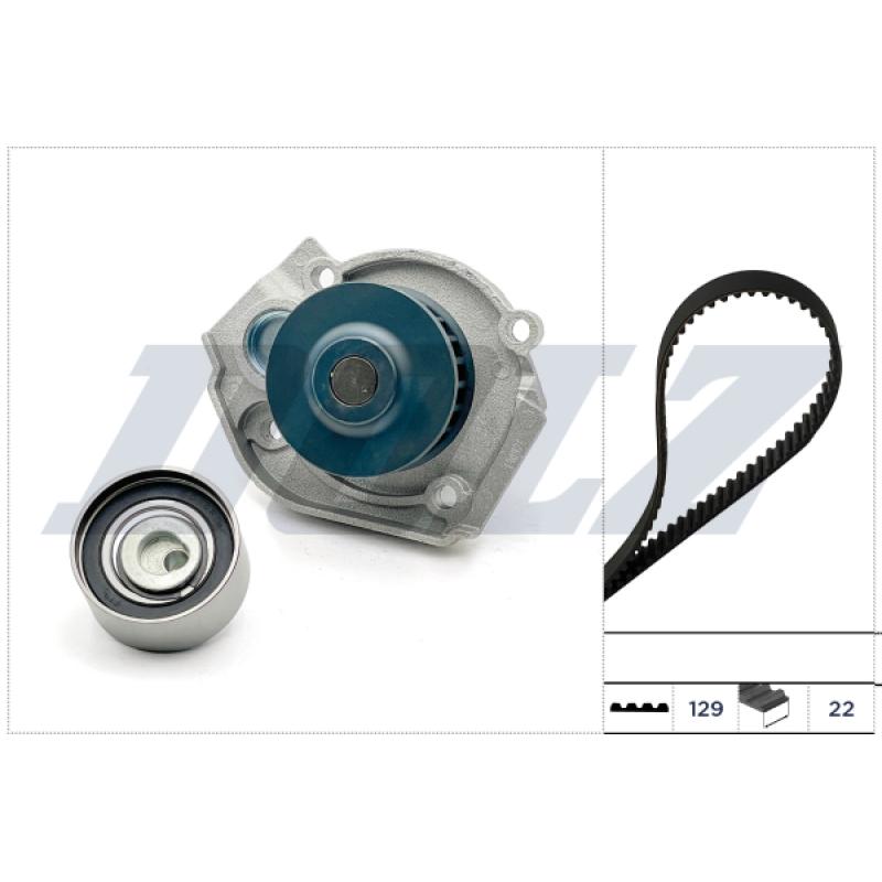 Pompe à eau + kit de courroie de distribution DOLZ KD141 - Visuel 1